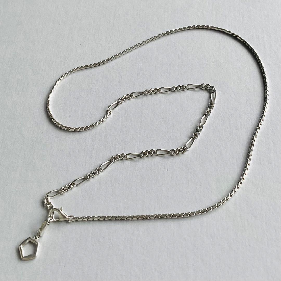 TEN. SILVER925 シェードコンビチェーンネックレス 現行品 男女兼用