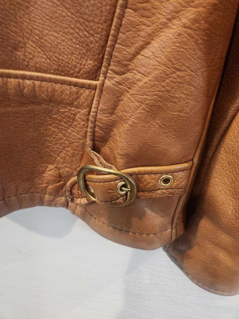 ショット USA製 ボアライナー付き シングル ライダースジャケット レザー