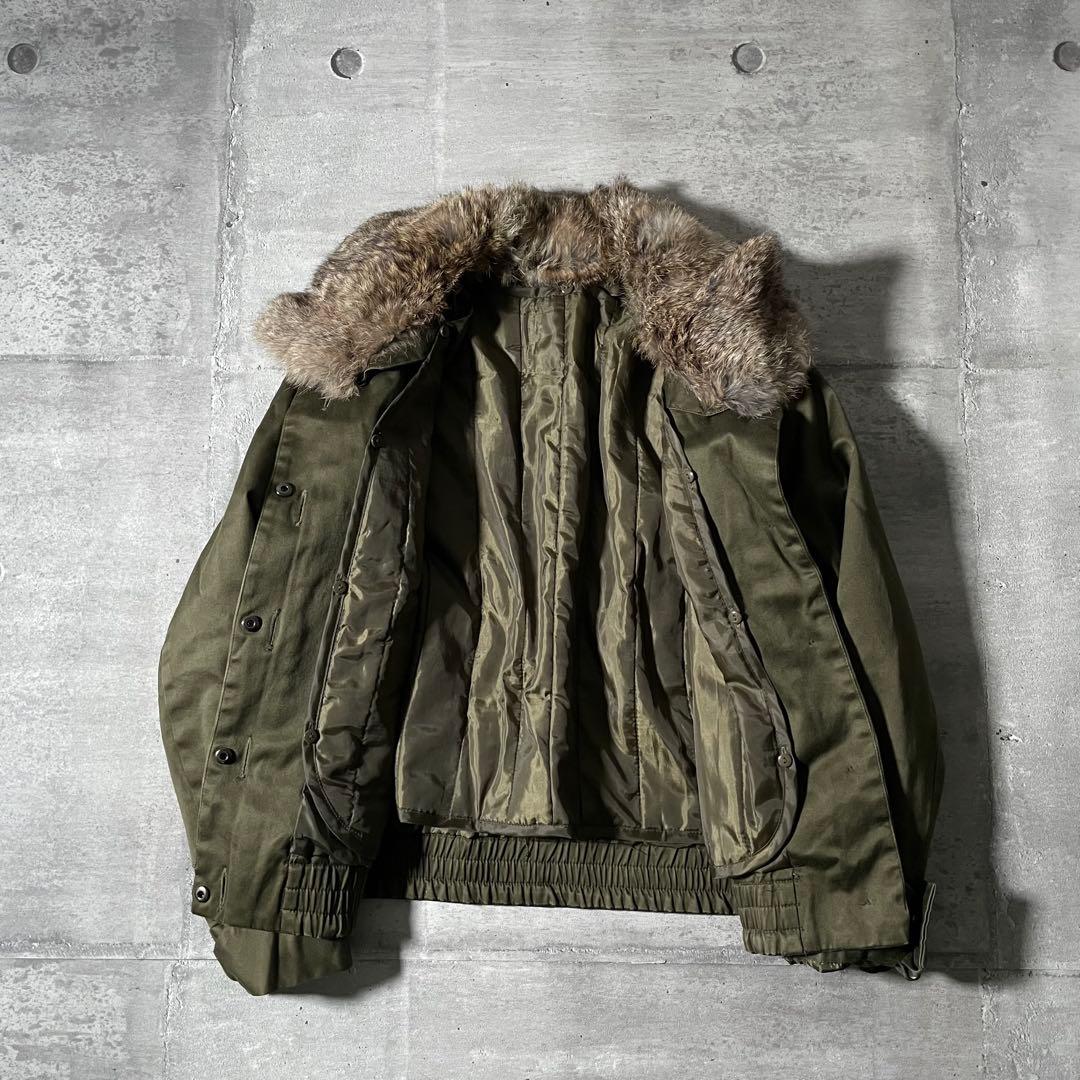 2way ミリタリーファージャケット 短丈 ライナー ボンバージャケット y2k