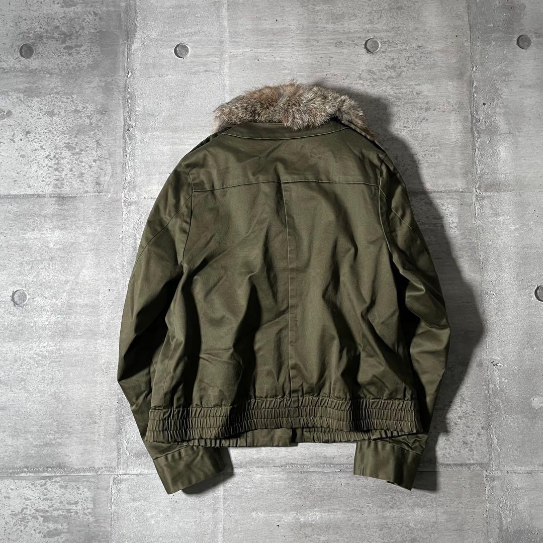 2way ミリタリーファージャケット 短丈 ライナー ボンバージャケット y2k