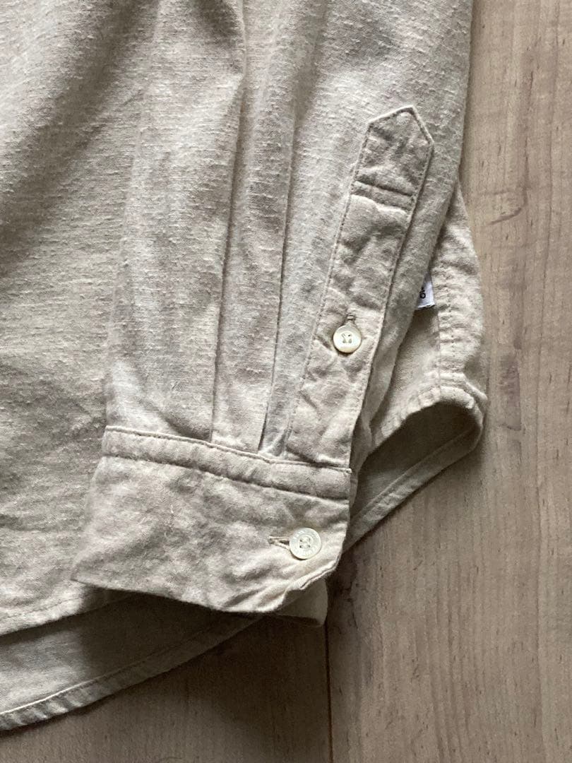 confect upcyclelino 起毛リネンレギュラーカラーシャツ