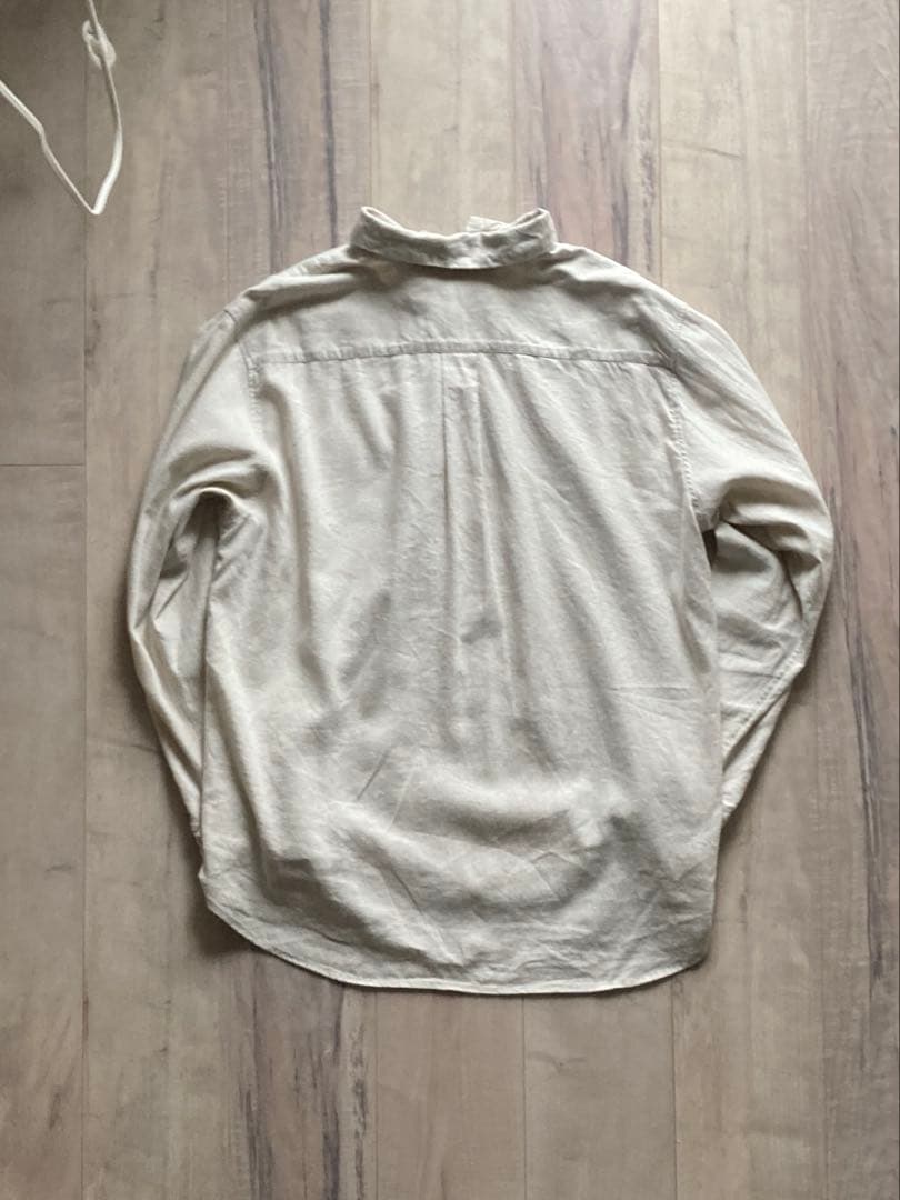 confect upcyclelino 起毛リネンレギュラーカラーシャツ
