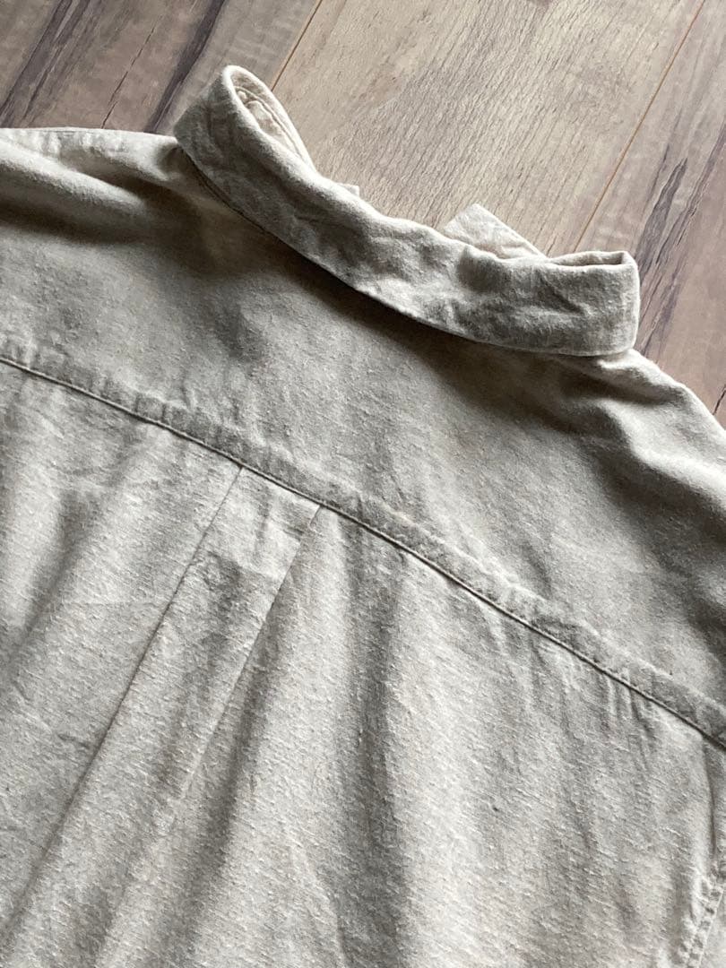 confect upcyclelino 起毛リネンレギュラーカラーシャツ
