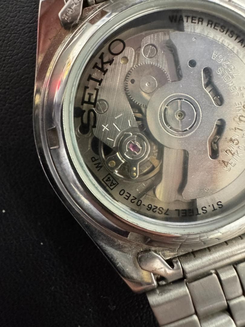 【稼働】SEIKO5 セイコー5 7S26-02E0 自動巻き 腕時計