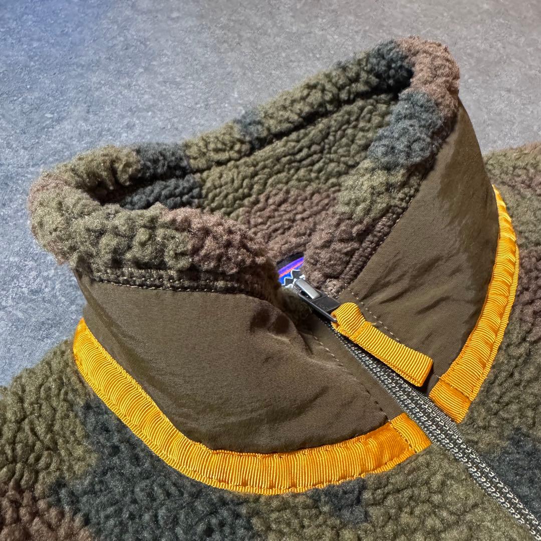 【美品】 patagonia パタゴニア レトロX ベスト ボア 迷彩 カモフラ