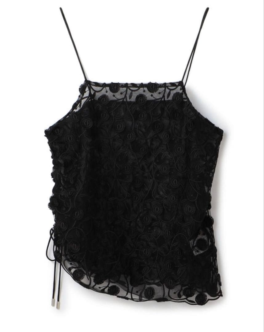 マカフィー　TOMORROWLANDメッシュエンブロイダリー キャミソール