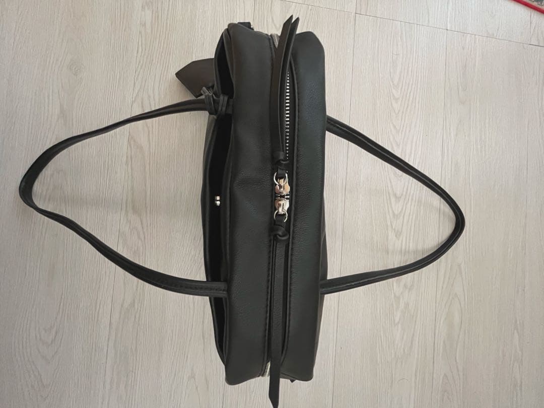 【美品】オリジナルレザー2WAYボストンバッグ ブラック