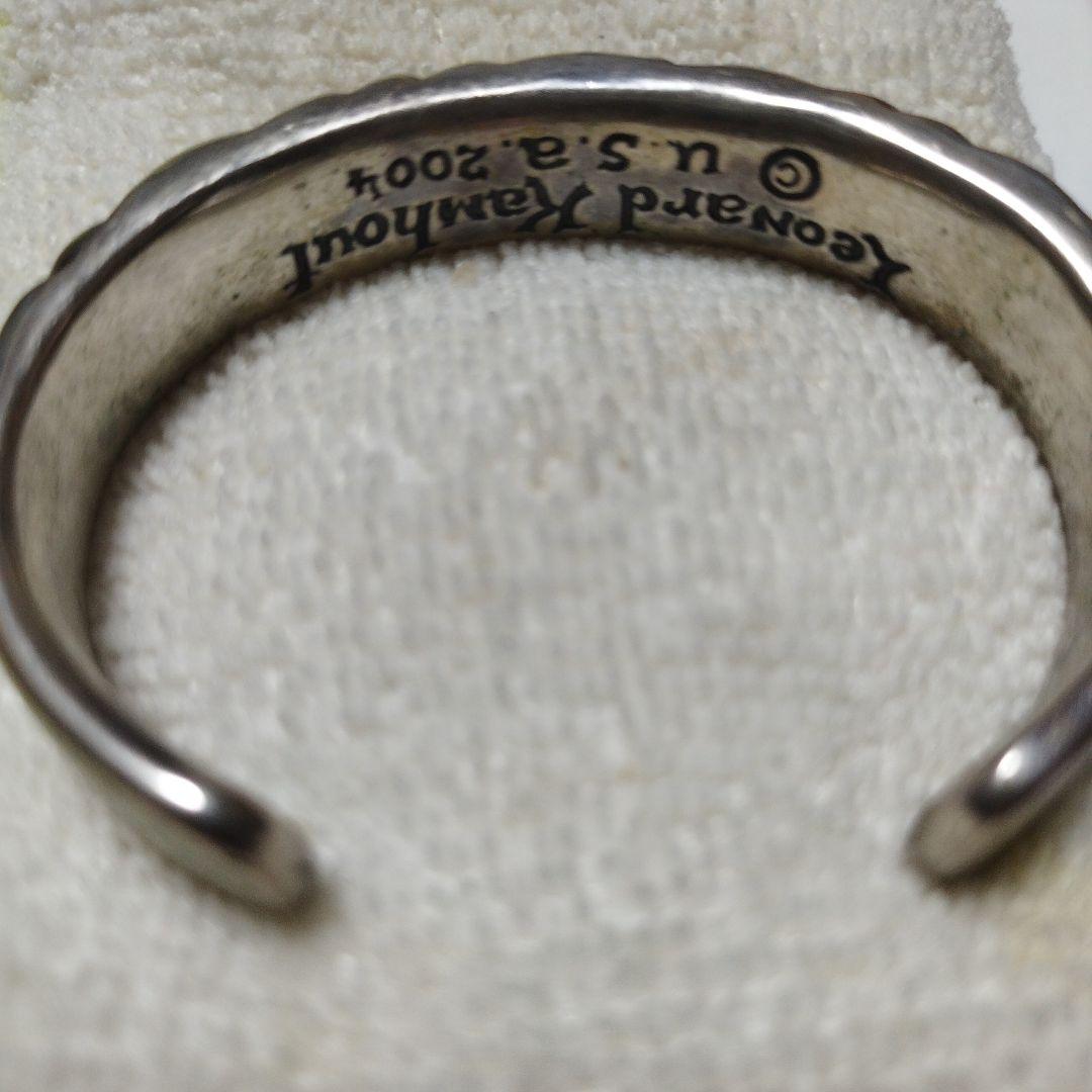 loneonsシルバー カフブレスレット 幅1.3cm レナードカムホート