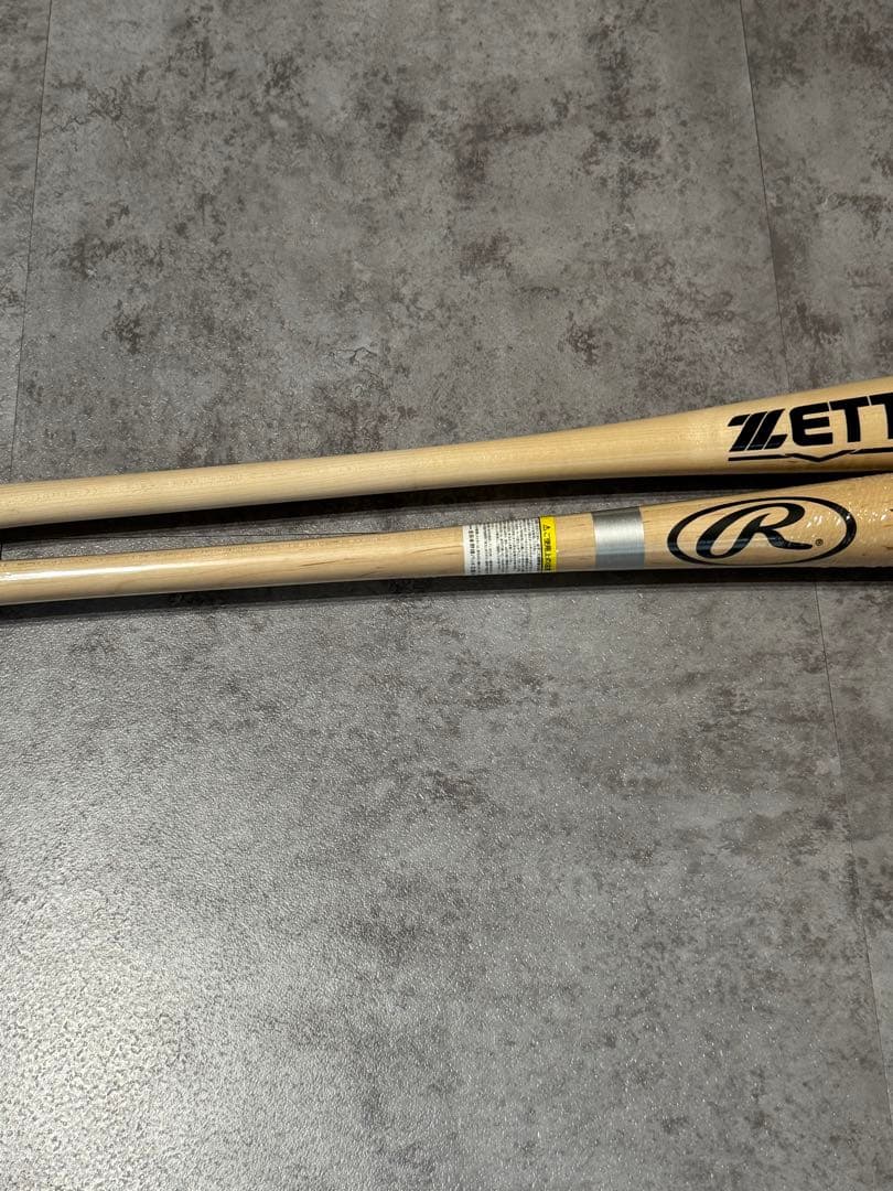 BFJ 硬式木製バット 2本セット ZETT Rawlings