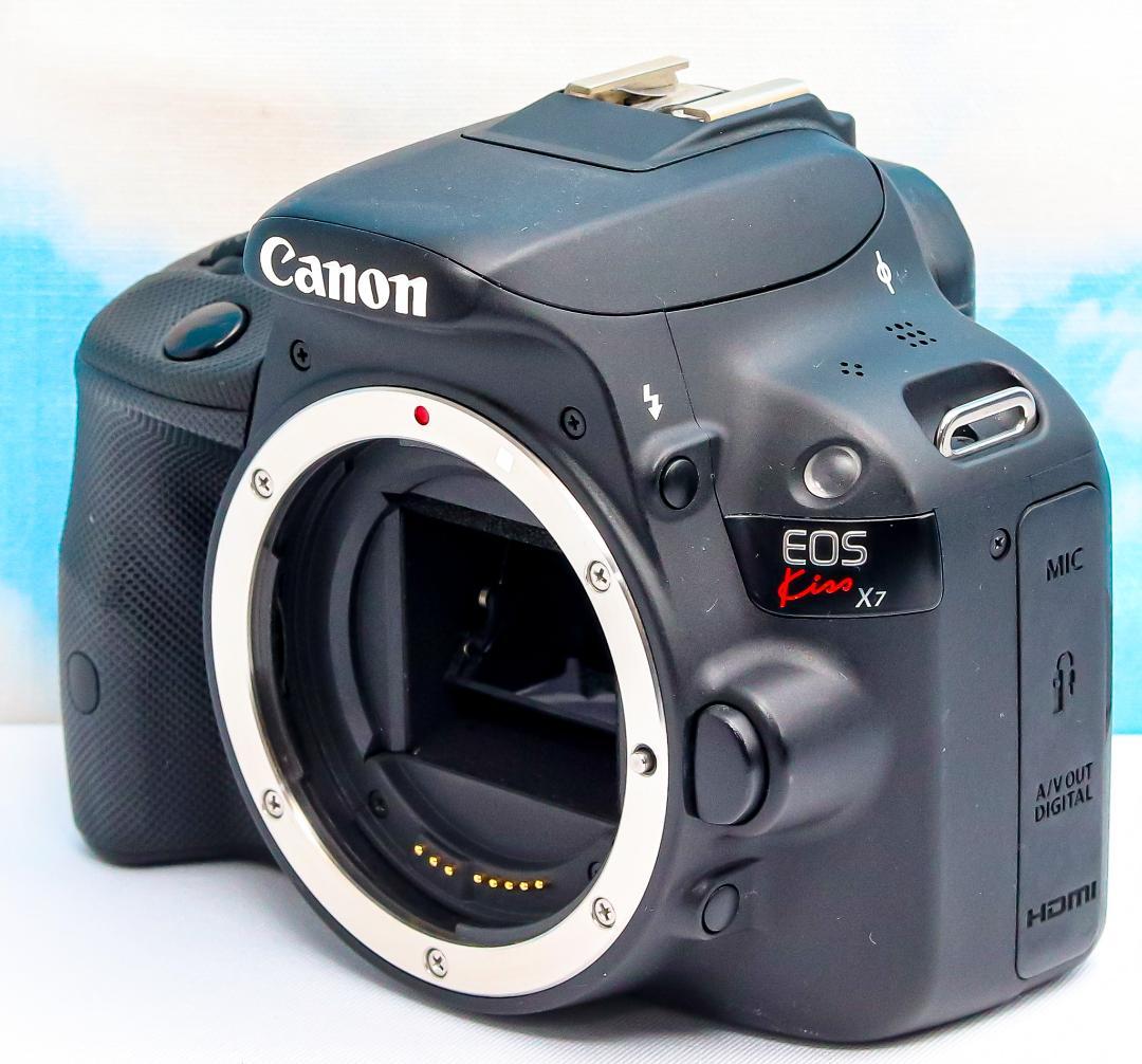 Canon kiss x7⭐️超小型一眼レフ⭐️スマホ転送♪⭐️ダブルレンズ