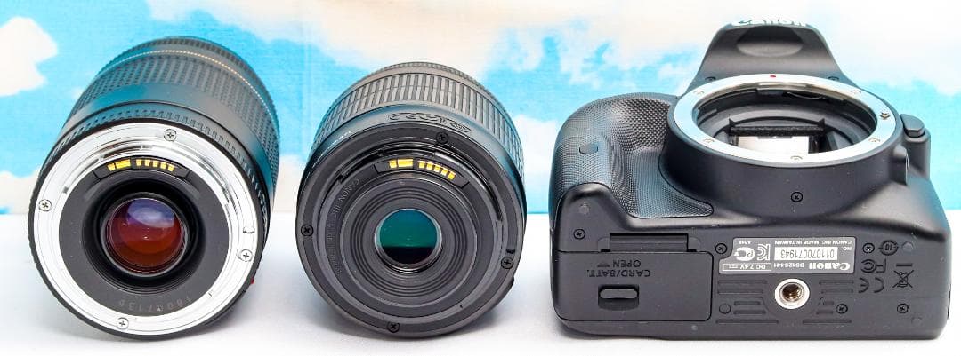 Canon kiss x7⭐️超小型一眼レフ⭐️スマホ転送♪⭐️ダブルレンズ