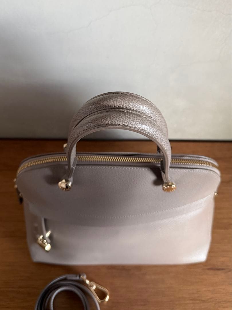 【正規品】FURLA フルラ ハイパー グレージュ 2WAY