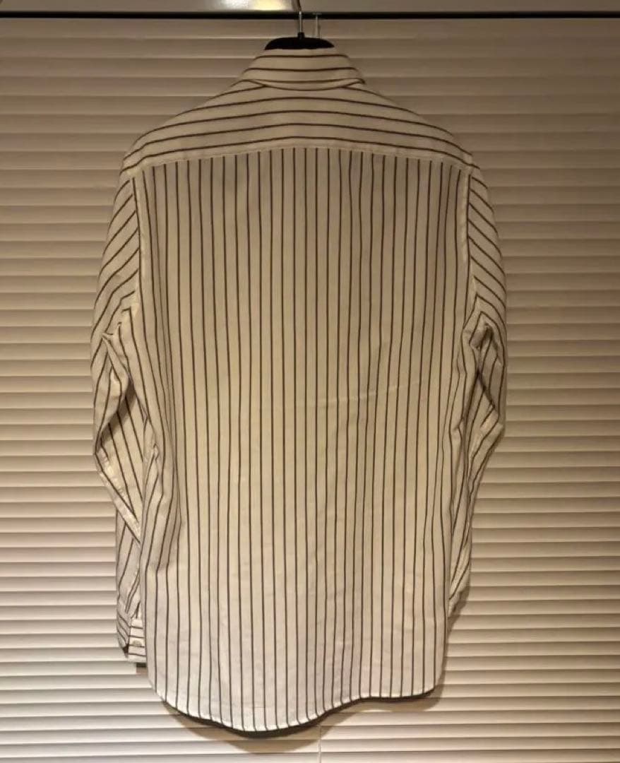 SAINT LAURENT ストライプ長袖シャツ　サイズ36