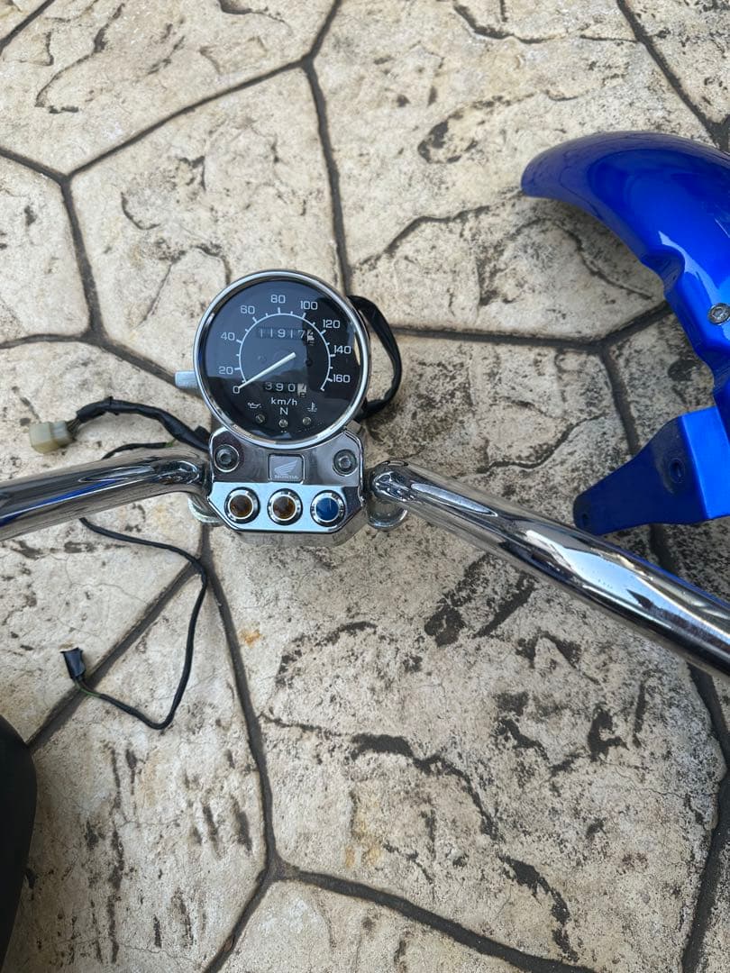 スティード純正リアフロントフェンダー、シート、ハンドルセット