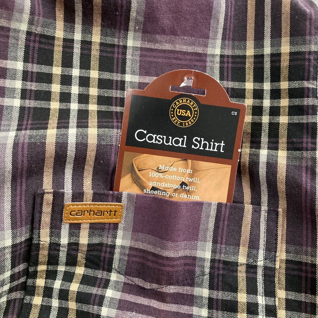 未使用 90年代 カーハート Carhartt 長袖 ボタンダウンチェックシャツ
