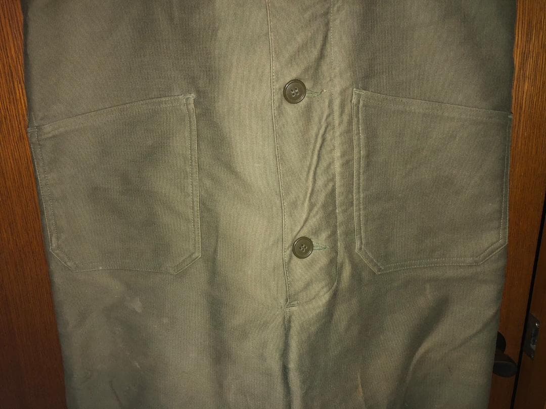 US NAVYデッキパンツオーバーオールUSネイビーTALON古着VINTAGE