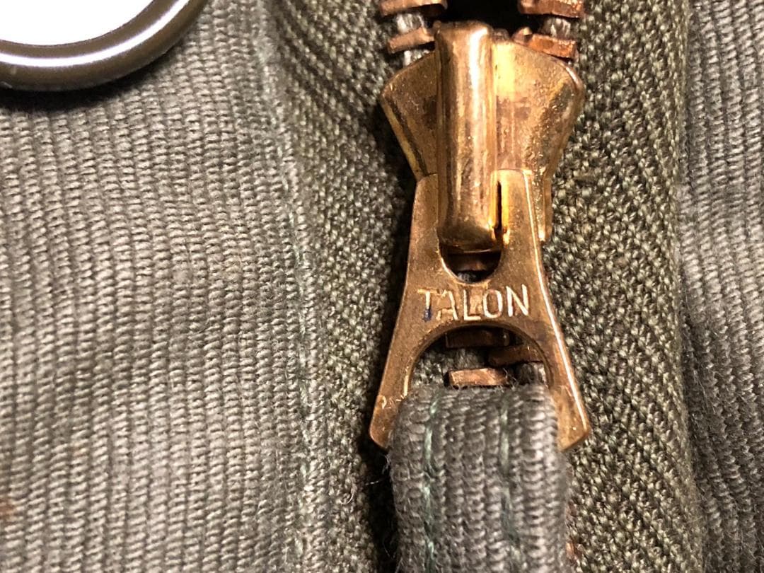 US NAVYデッキパンツオーバーオールUSネイビーTALON古着VINTAGE