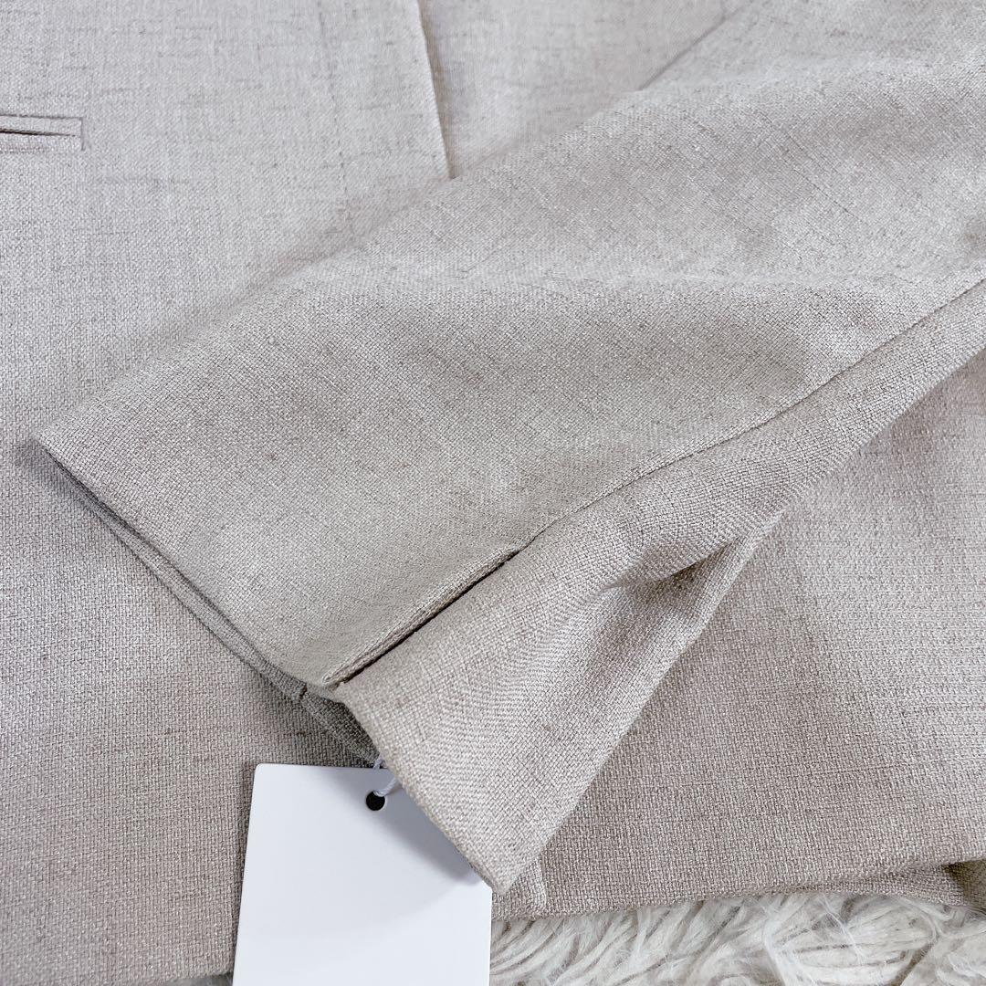 新品　23区　ノーカラージャケットスーツ　セットアップ　40 ベージュ