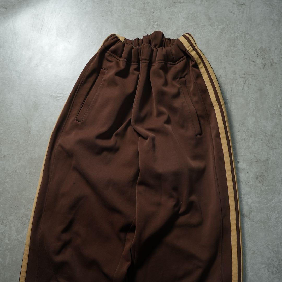 粗*ツ様 90s adidas ブラウンベージュ トラックパンツ トレフォイル