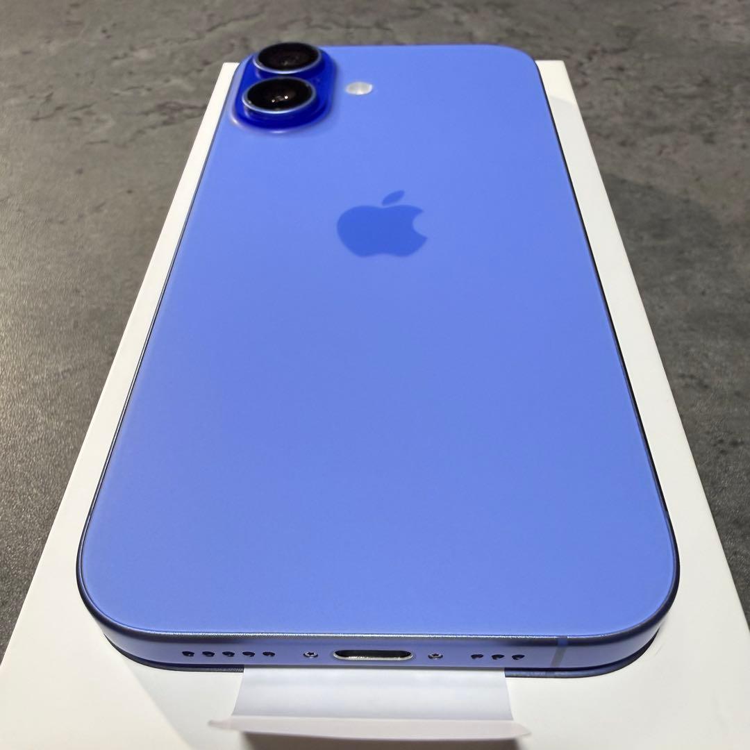 【美品】iPhone16 ウルトラマリン 128GB SIMフリー