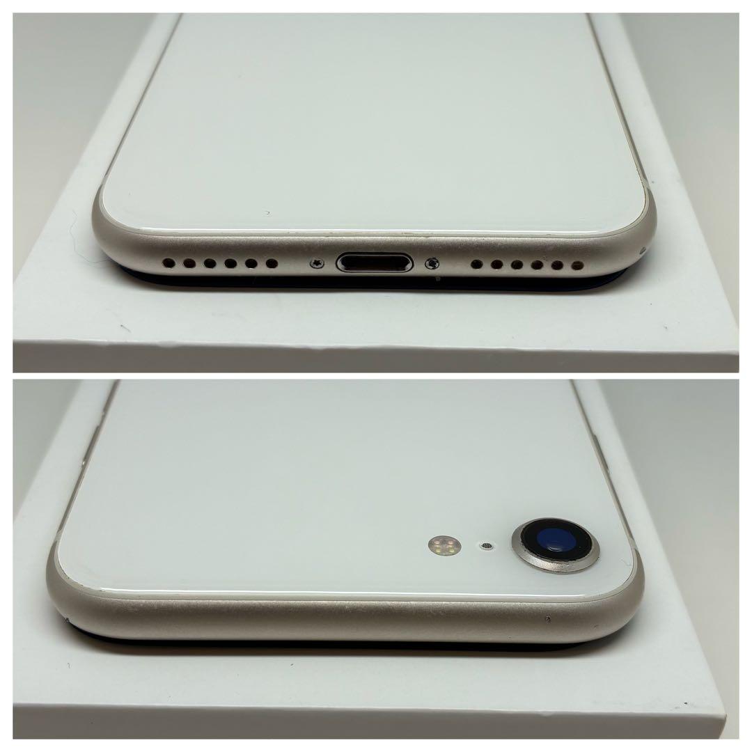 【美品】　iPhoneSE3 64GスターライトSIMフリー　新品バッテリー