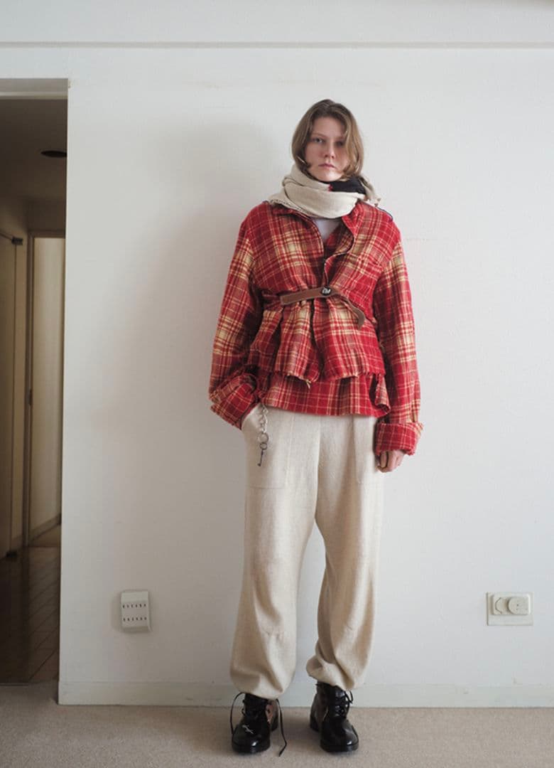 SUNSEA　23AW Shrinkage Check Shirt