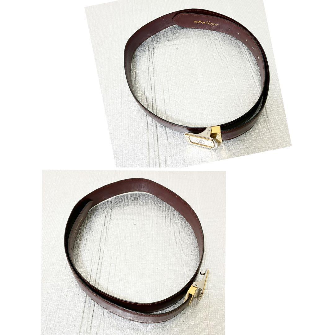 Cartier マスト レザー ベルト カルティエ ロゴバックル