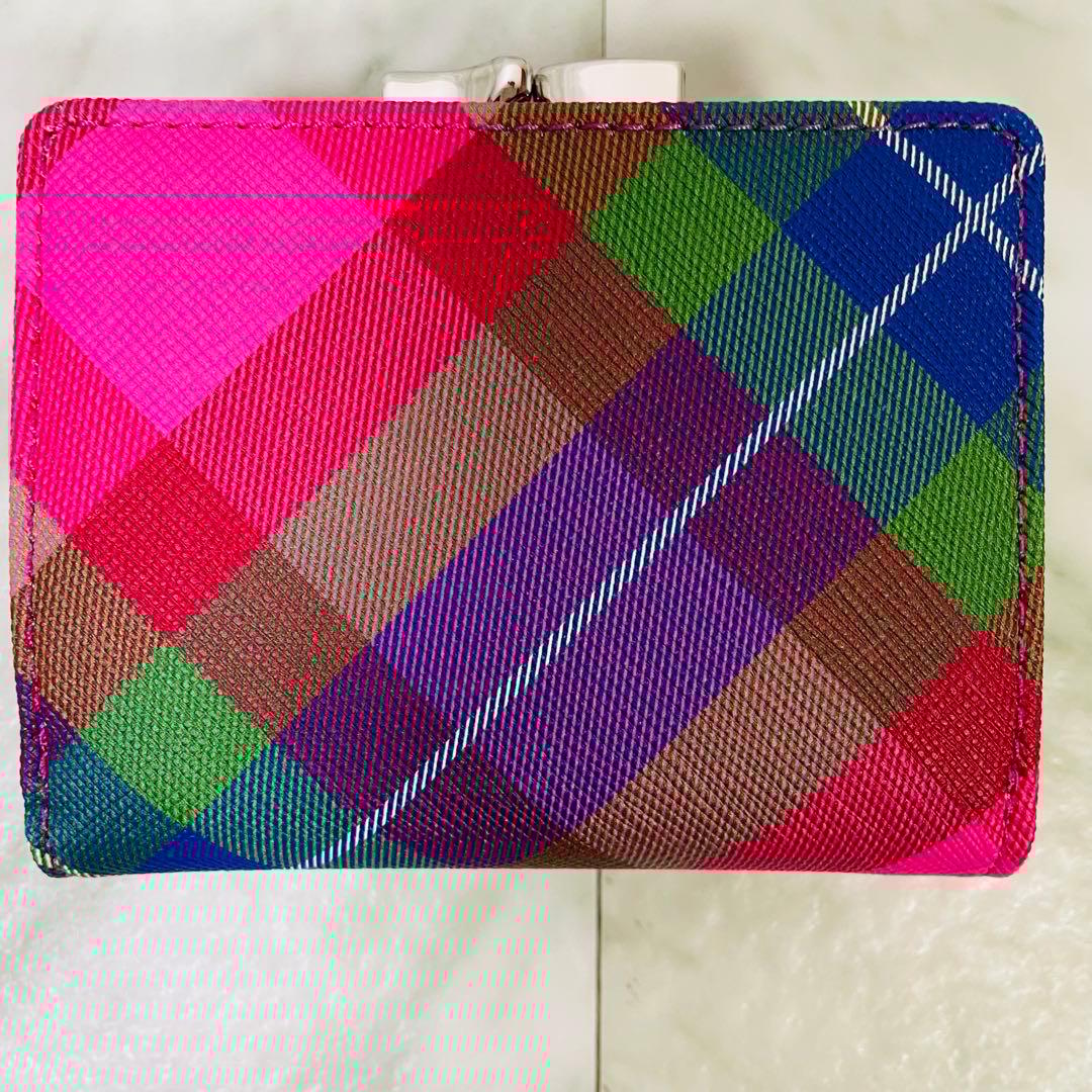 【新品】Vivienne Westwood財布レディース　マルチカラー　がま口