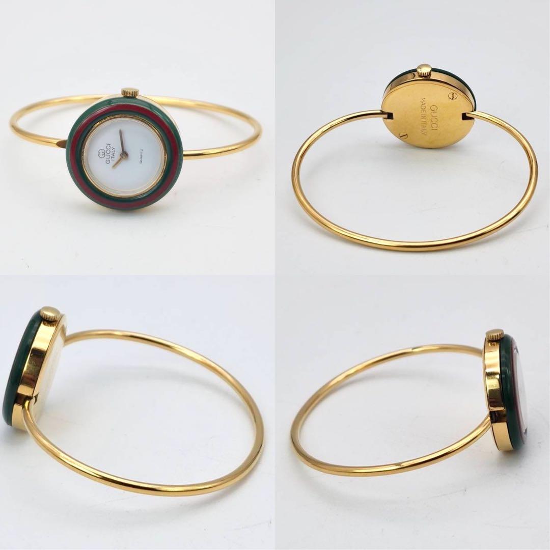 GUCCI チェンジベゼル 腕時計 クォーツ　レディースゴールド　全6色　保存箱