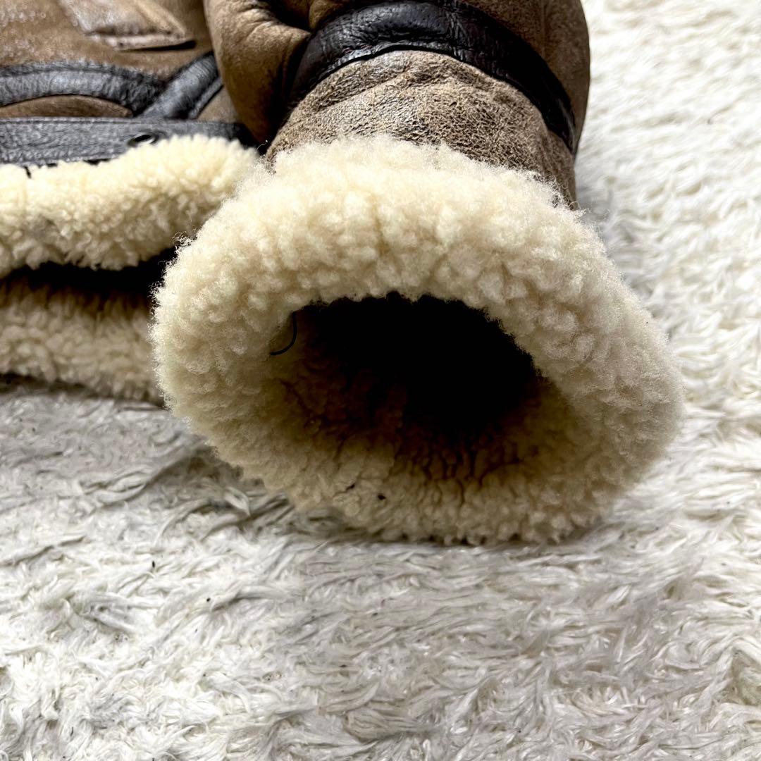 超肉厚/美品✨ショット B-3 ムートンジャケット レザージャケット フライト