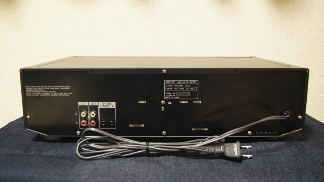ソニー　カセットデッキ　TC-WE725 整備動作品 A