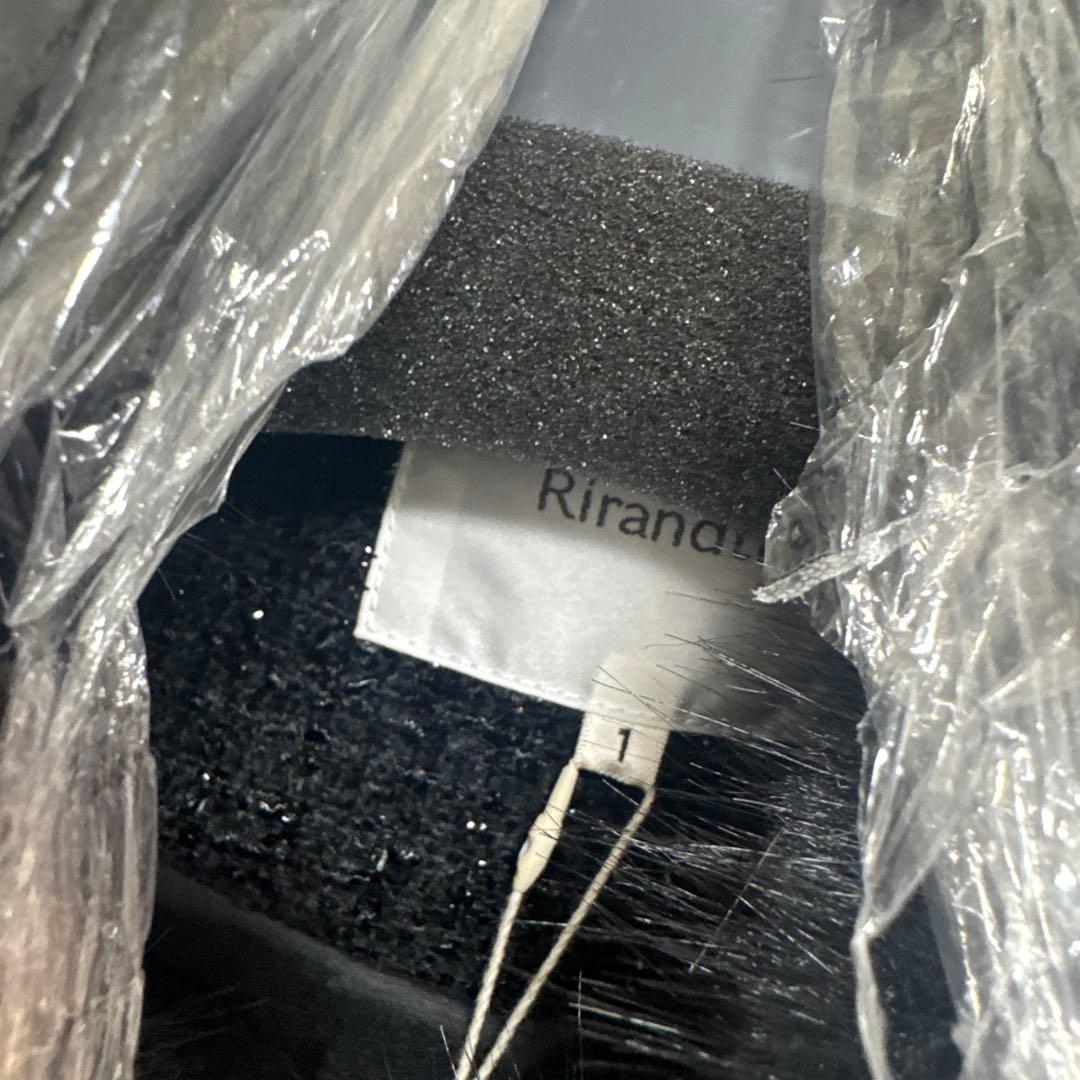 未使用タグ付き　Rirandture25AW ツィードファー衿ショートコート