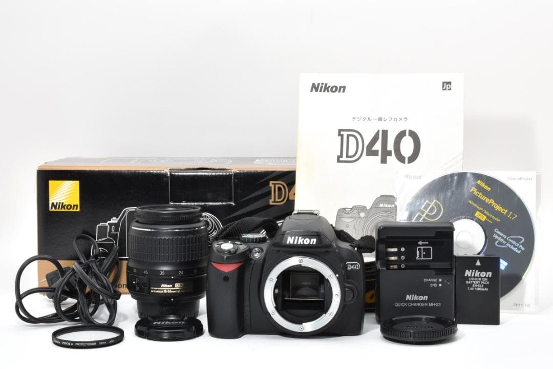 新品級 D40 18-55mm 3.5-5.6G 箱 説明書 162枚 M724