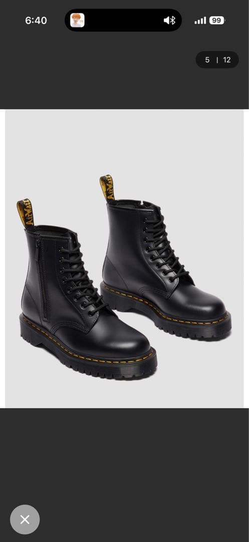 靴 Dr. Martens/1460 ZIP BEX 8 42726001
