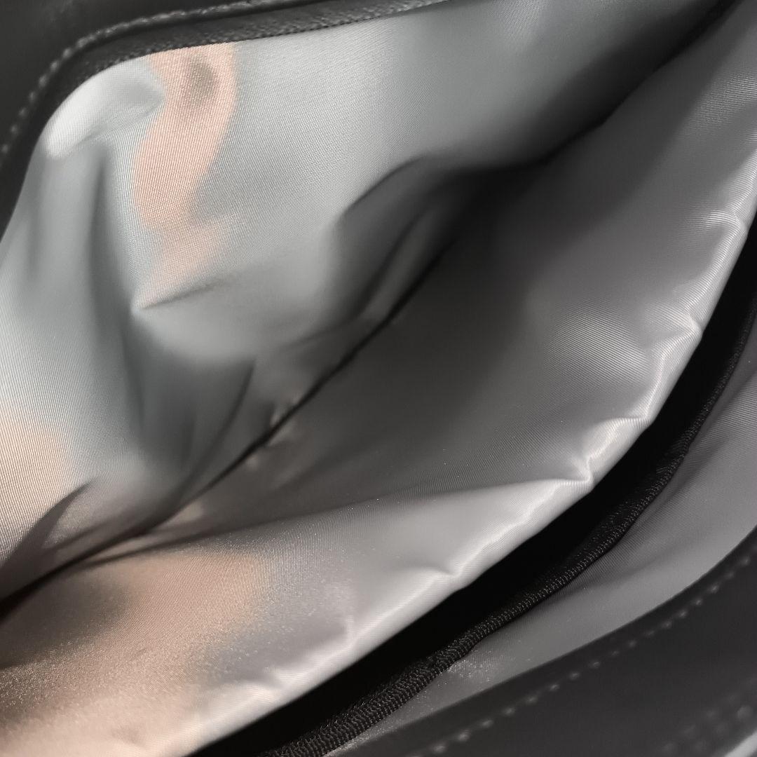 ✨未使用級極美品✨ タケオキクチ トートバッグ 合皮 肩掛け 撥水 A4可 黒