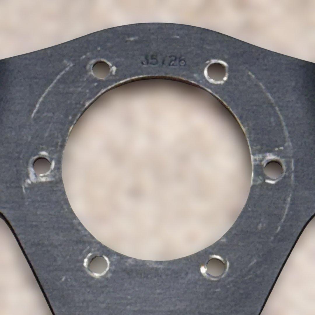 ナルディステアリングGARA3ブラックレザー/スポーク NARDI.FET刻印有