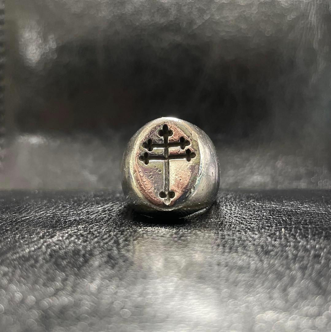 ジョニーデップ愛用　クロスリング ヴィンテージ加工 RRL johnnydepp