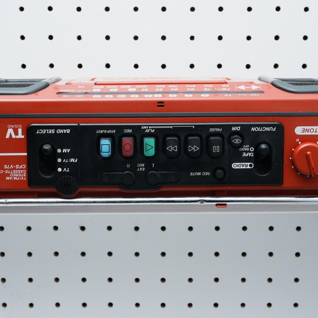 激レア SONYSPORTS CFS-V75 ラジカセ 可動品 カセット 80s