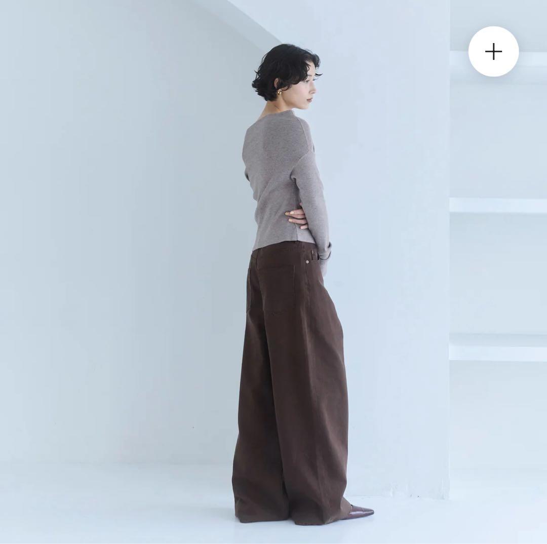 週末限定！美品【完売品searoomlynn】ワイドウエストローライズバギー