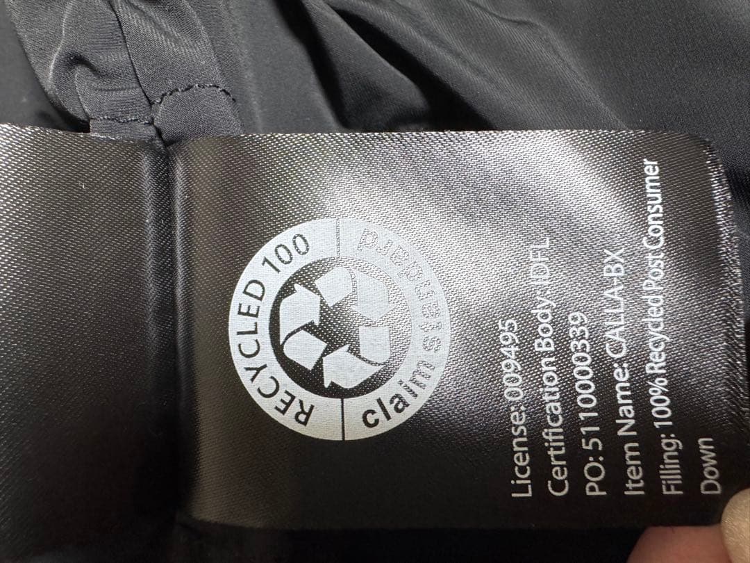 【ひなぽ】Mackage CALLA-BX ブラック ダウンSサイズ