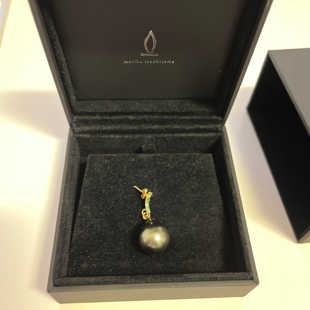 約17万円 MARIKO TSUCHIYAMA　タヒチアンパール シングルピアス
