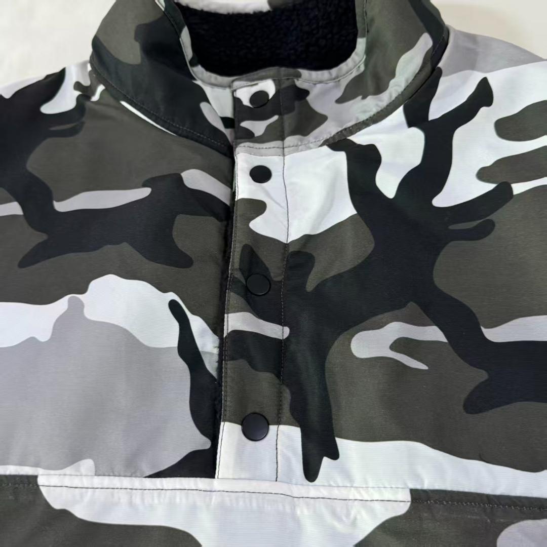 Supreme リバーシブル ハーフジップ カモフラージュ ナイロンジャケット