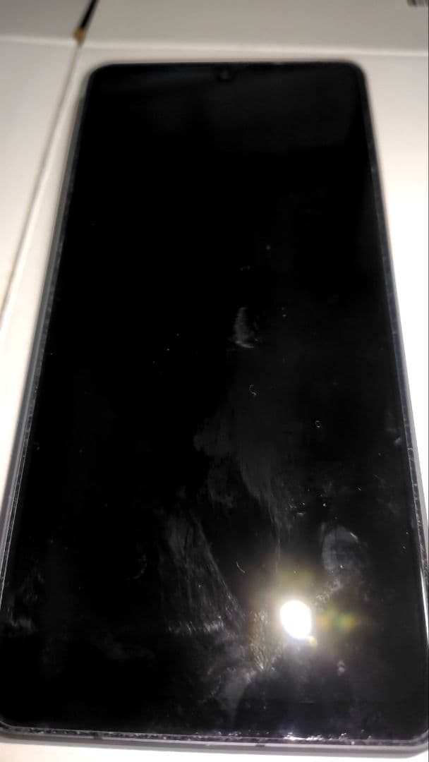 スマートフォン本体 ブラックsharp sence7plus 6.4インチ　中古