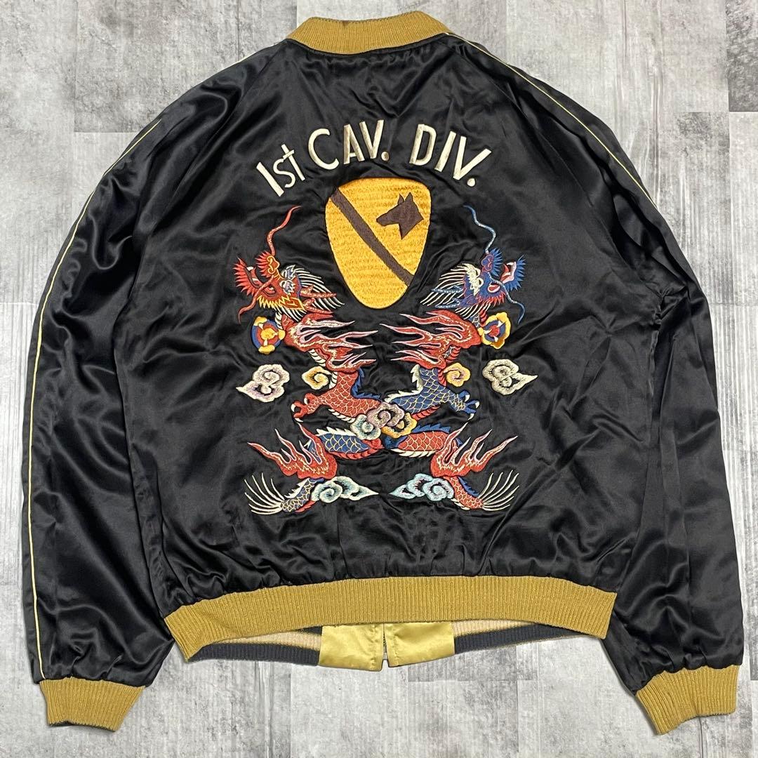 希少/Lサイズ　テーラー東洋　スーベニアジャケット　M品番　リバーシブル　鷹　龍