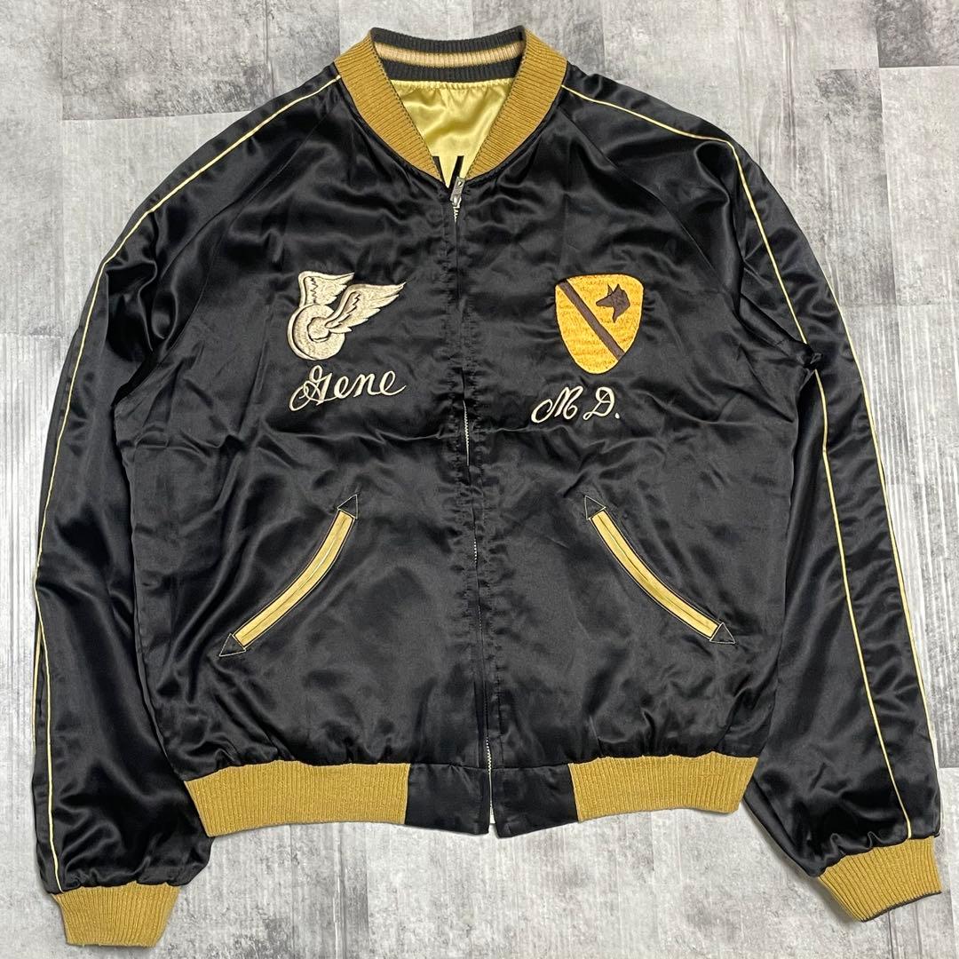 希少/Lサイズ　テーラー東洋　スーベニアジャケット　M品番　リバーシブル　鷹　龍