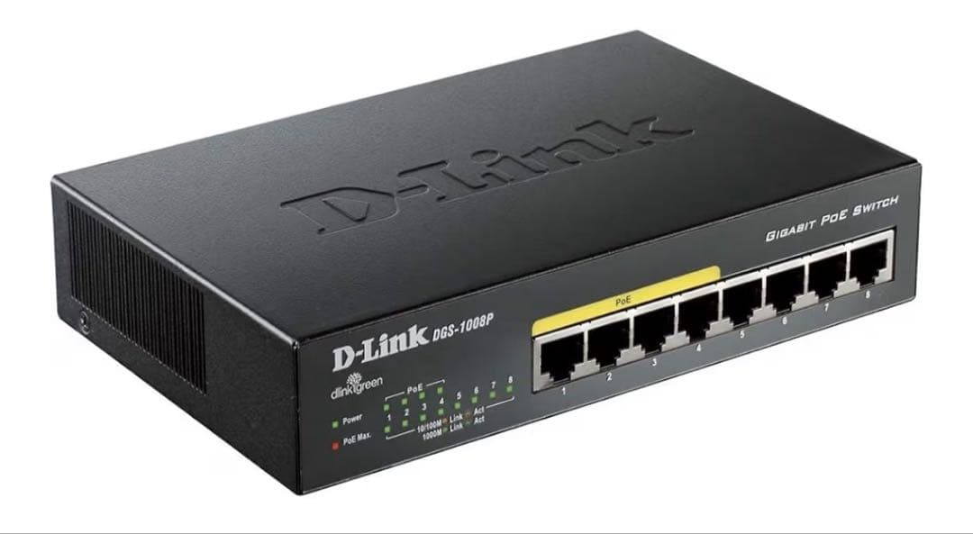 新品、未開封！　D-Link DGS-1008P デスクトップ　8ポート