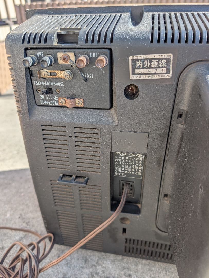希少！！ビクター カラーTV　c-3514型 ブラウン管TV 木目調　ジャンク