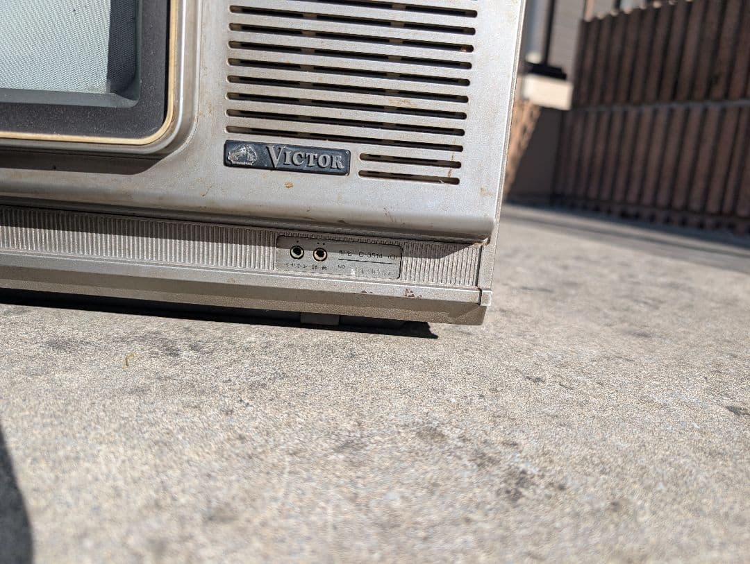 希少！！ビクター カラーTV　c-3514型 ブラウン管TV 木目調　ジャンク