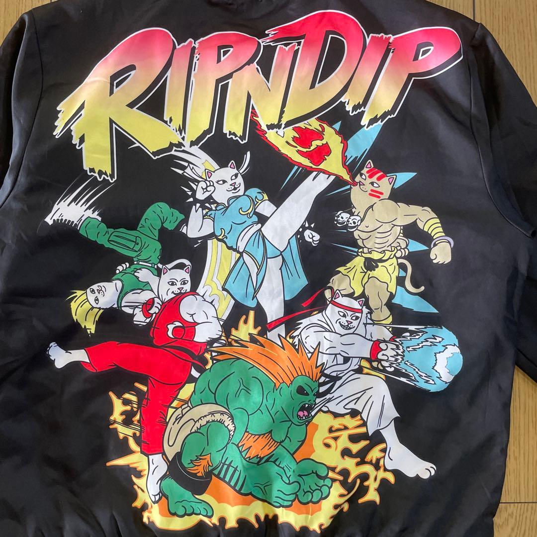 RIPNDIP スカジャン ストリートファイター バックプリント 古着 Lサイズ