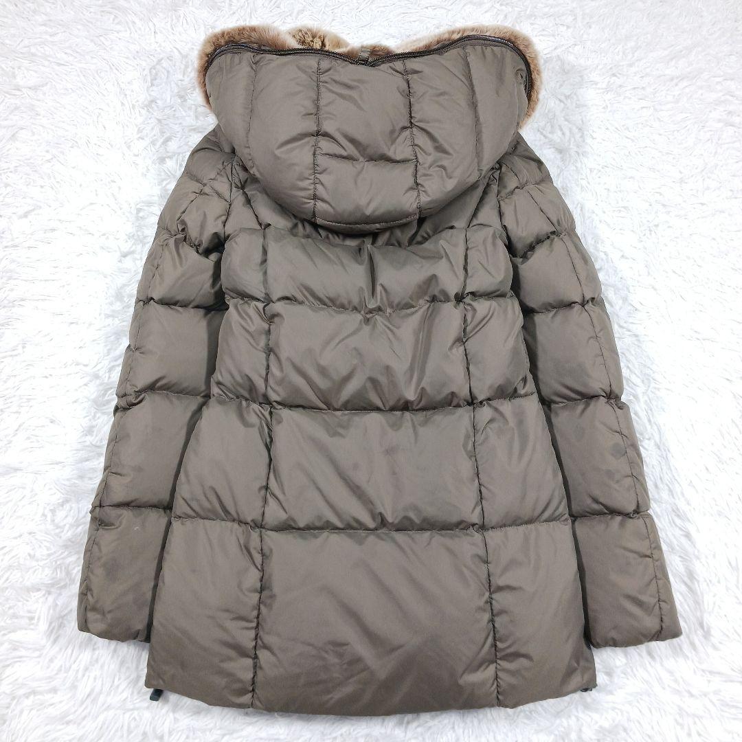 デュベティカ アルウェン ラビットファー ダウンコート ミドル丈 38